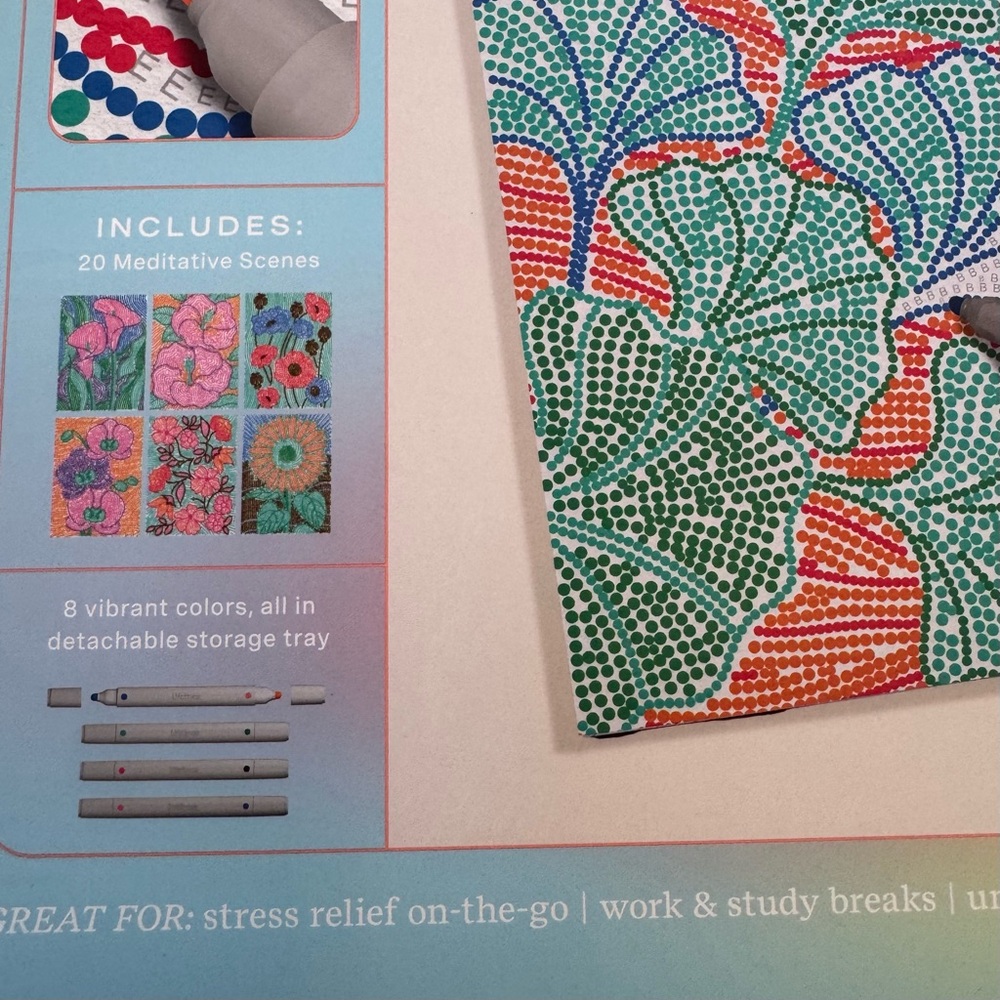 New Dot Art Kit. Includes Drawing Pad, Markers, and Instructions. FlowArt. - Picture 5 of 14